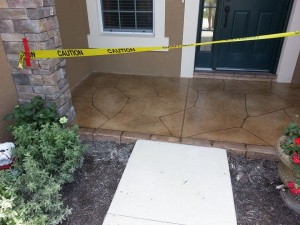 flagstone entry front porch